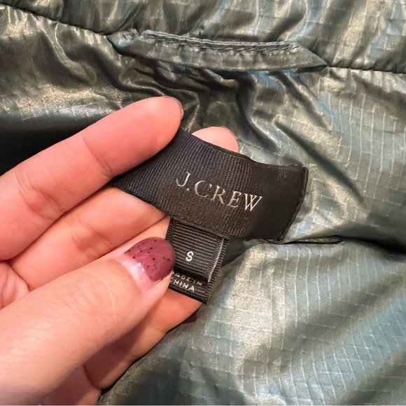 J.Crew Green Down Puffer Vest - Picture 7 of 7